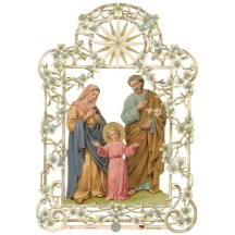 Double Sided Pastel Holy Family Scrap ~ Germany